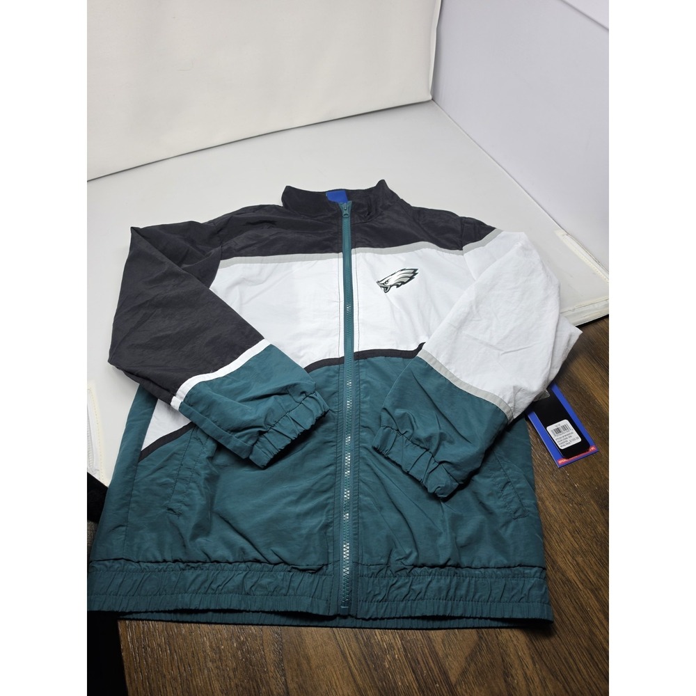 Philadelphia Eagles YOUTH NFL Ultra Game Full Zip Jacket w/Stowable Hood